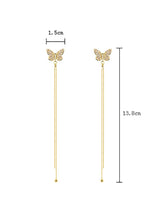 Original Long Butterfly Tassel Earrings